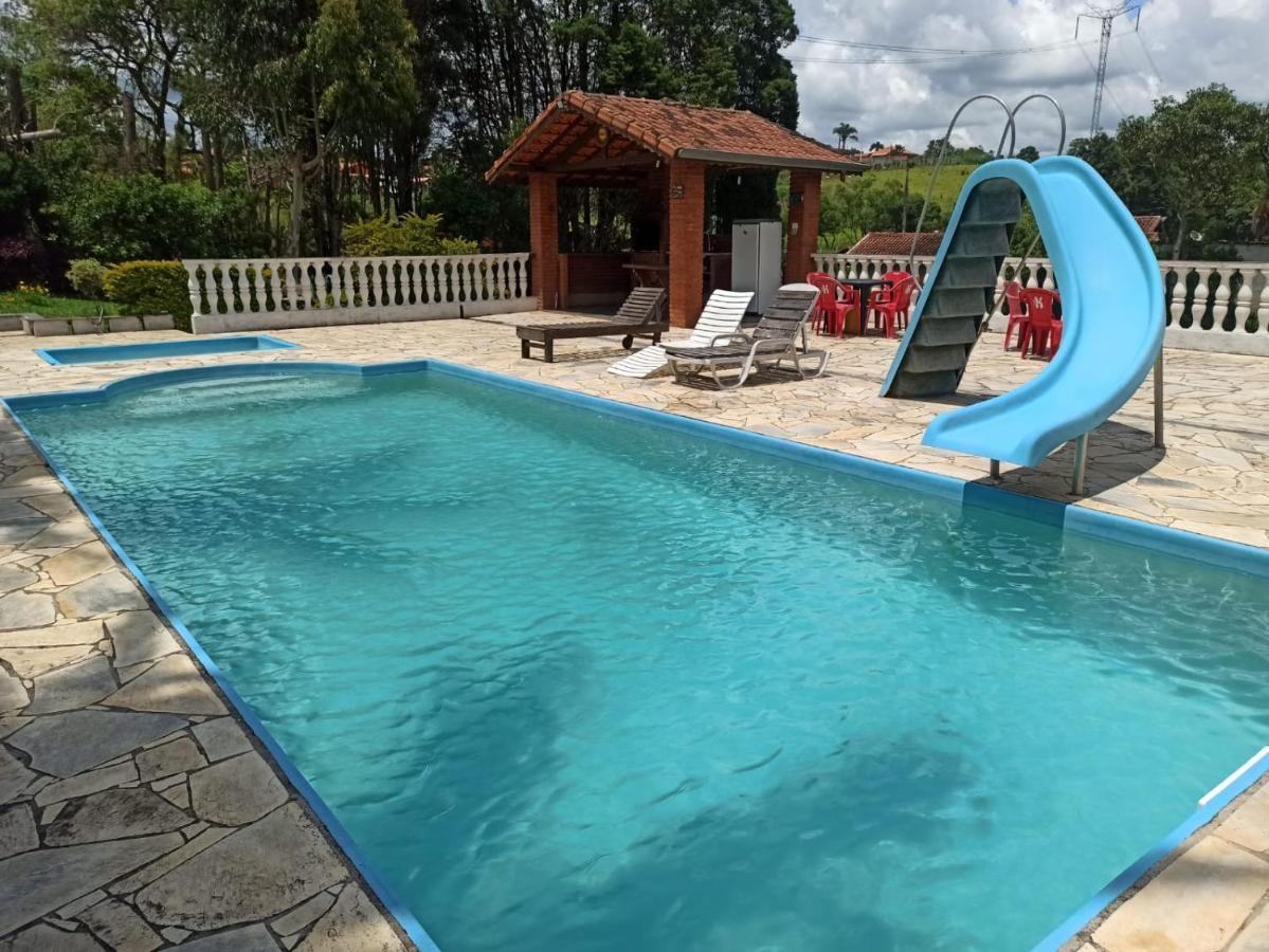 Chacara Em Ibiuna Sao Roque A 70Km De Sp Com Piscina E Wi-Fi Villa Exterior foto